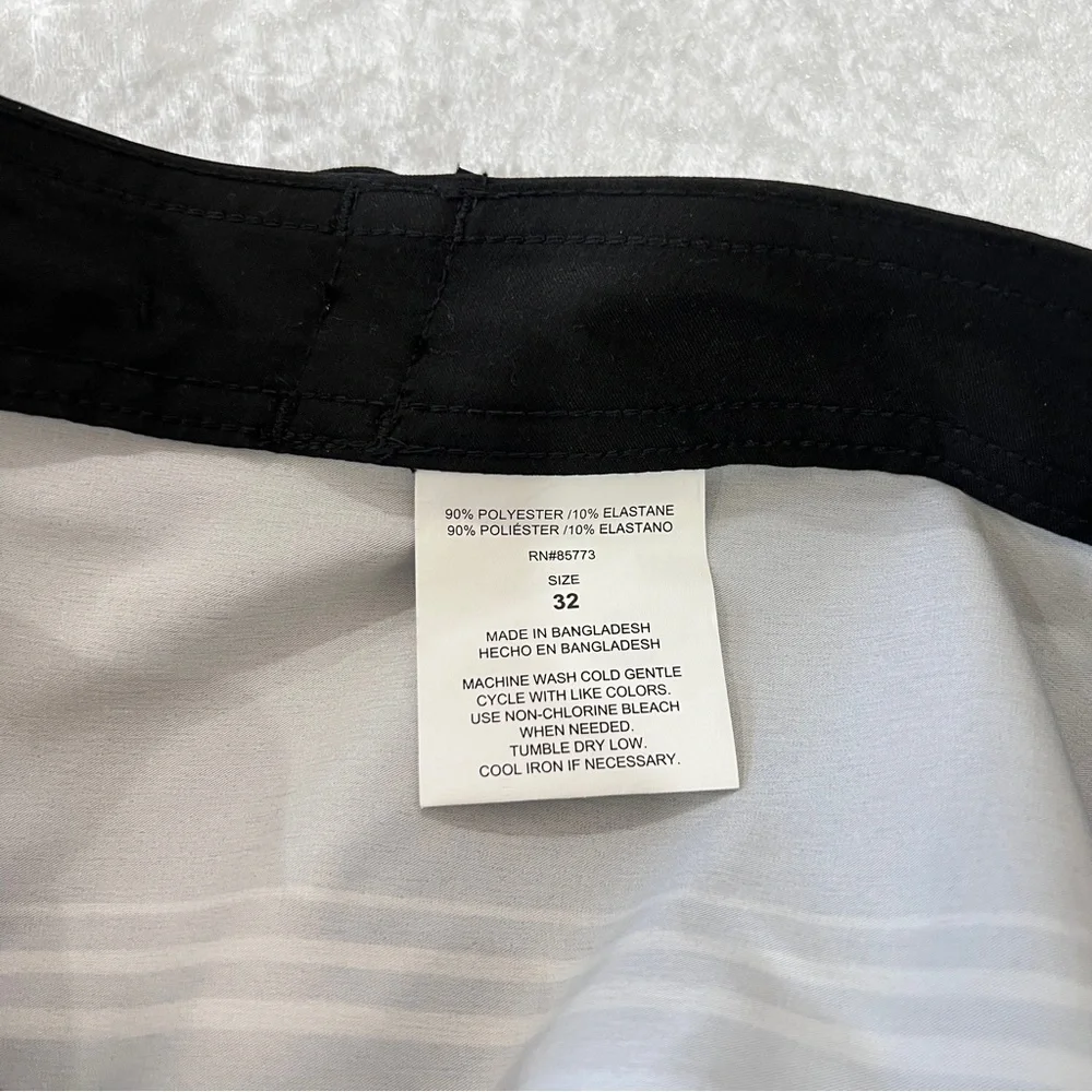 O'Neill Boardshort Swim‎ Shorts Men's Size 32 Striped Black Teal Green Unlined